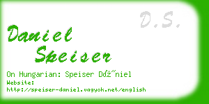 daniel speiser business card